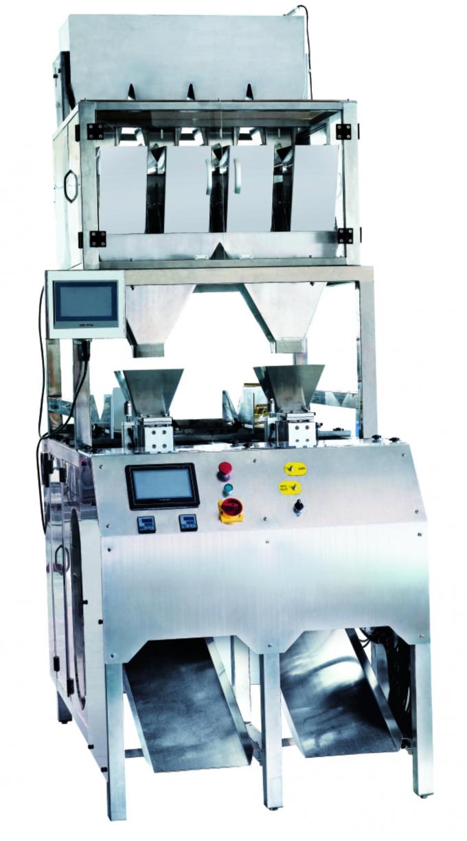 wasserdichte lineare WägerVerpackungsmaschine für Imbisse, Samen, Nüsse, Pulver, Körnchen, Mais, Bohnen, Hühnerpulver, Zucker, Salz