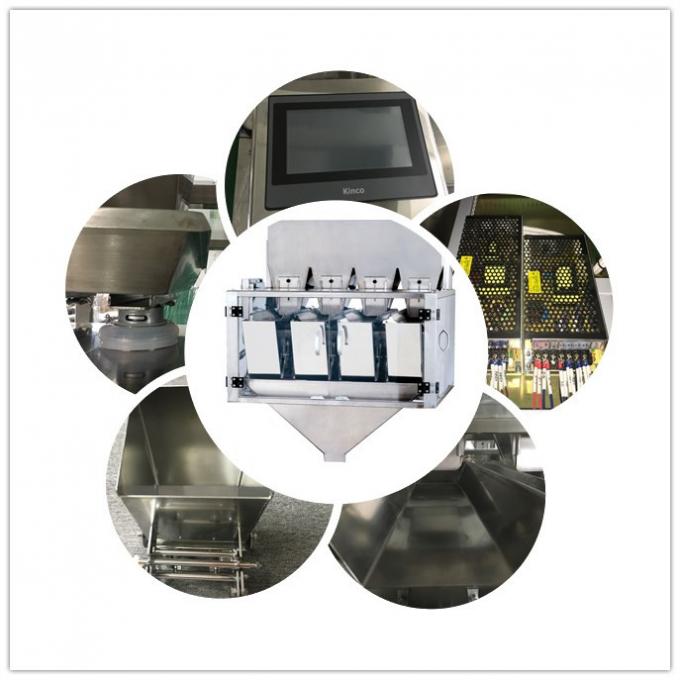 wasserdichte lineare WägerVerpackungsmaschine für Imbisse, Samen, Nüsse, Pulver, Körnchen, Mais, Bohnen, Hühnerpulver, Zucker, Salz