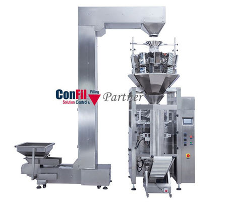 Packmaschine mit 10 Haupt-VFFS mit Multihead-Wäger