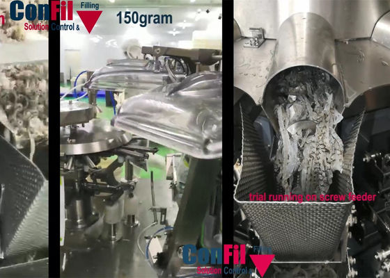 Waage Multihead Multihead-Wäger für wasserdichte Füllmaschine der Meeresfrüchte-Fisch-Haut-IP65