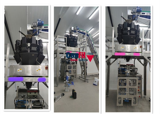 Waage Multihead Multihead-Wäger für geriebener Käse zerrissene Käse-wasserdichte Füllmaschine