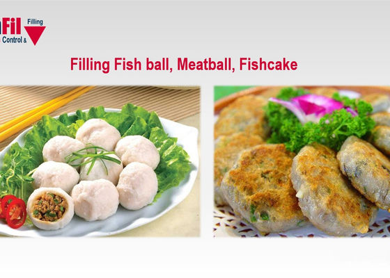 Vakuumverpackende Drehmaschine Multihead-Wäger-4.5kW für Fleischklöschen FishBall