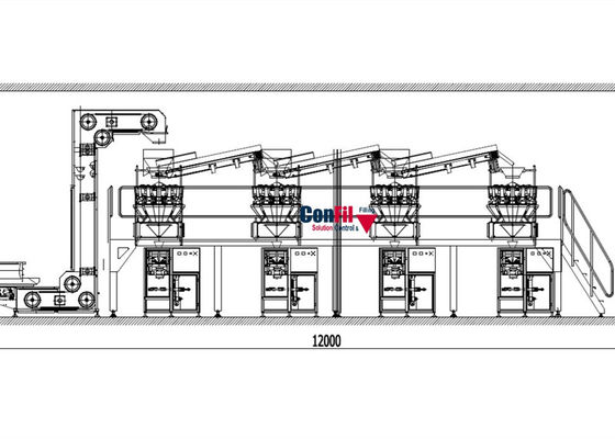Waage Multihead Multihead-Wäger für Teeblatt-ultra niedrige Ziel-Gewichts-Füllmaschine