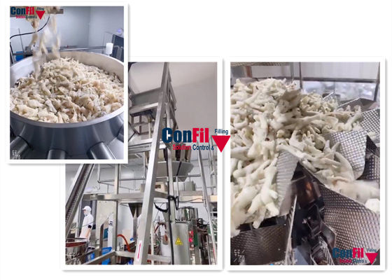 Waage Multihead Multihead wir für Marinated Geflügel-Hühnerwasserdichte Füllmaschine