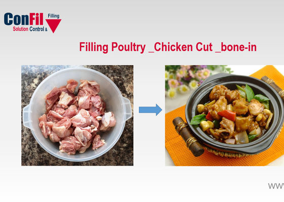 Gefrorener gewürfelter Huhn- 14 Haupt-Multihead-Wäger 1000gram imprägniern