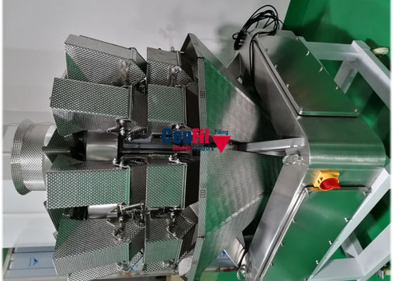 Waage Multihead Multihead-Wäger für Tiefkühlkost würfelte Schweinefleisch-wasserdichte Füllmaschine