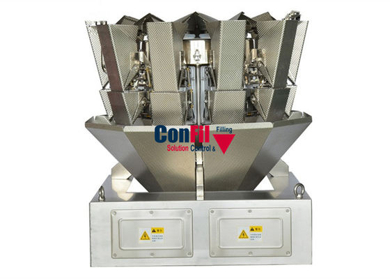 500gram wiegende Selbstverpackungsmaschine 10Head mit einzelnem Klappen-Trichter