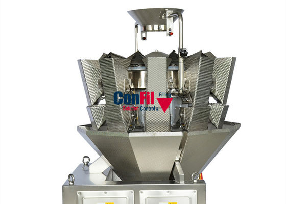 500gram wiegende Selbstverpackungsmaschine 10Head mit einzelnem Klappen-Trichter
