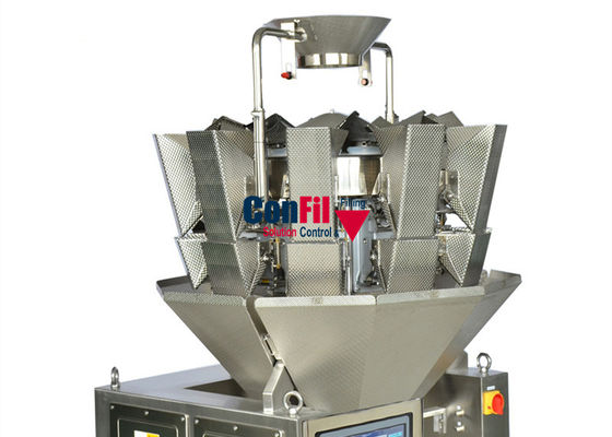 500gram wiegende Selbstverpackungsmaschine 10Head mit einzelnem Klappen-Trichter