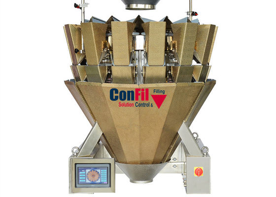 prägte multi des Kopf-200gram Kopf-Wäger-Füllmaschine der Verpackungsmaschine-14 Oberflächen