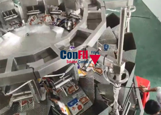 der Nahrung750kg Wäger Beutel-Verpackungsmaschine-14Head für die Zählung des Beutels