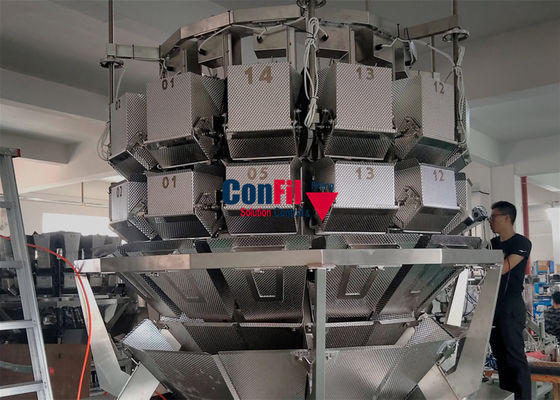 der Nahrung750kg Wäger Beutel-Verpackungsmaschine-14Head für die Zählung des Beutels