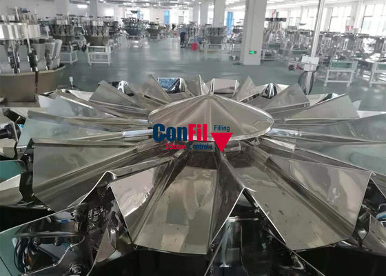 automatischer Multihead Hauptwäger-doppelter Klappen-Trichter-Edelstahl 2000gram 14