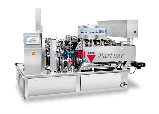 Multihead-Wäger-Verpackungsmaschine für gefrorenes gewürfeltes Hühnervakuumverpackendes Maschinen-Drehsystem
