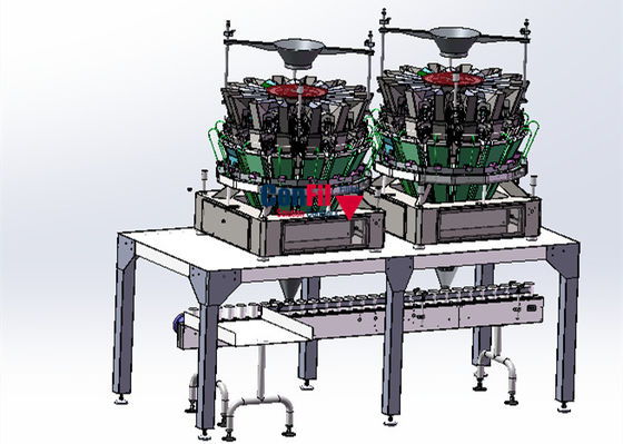 14 Haupt-Multihead Wäger-Verpackungsmaschine für das Füllen mariniert oder die frische Nahrung klebrig