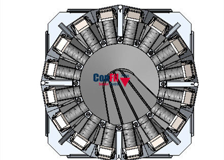 Waage Multihead Multihead-Wäger für Gemüsekopfsalat-Blatt Shap-Salat-Füllungs-Wäger