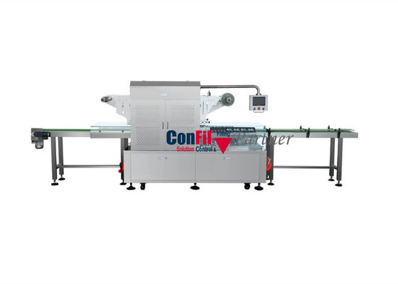 Multihead-Wäger-Verpackungsmaschine für bereiten Behälter des Kopfsalat-Gemüseverpackungssystem-Traysealer