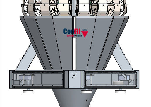 Multihead-Wäger-Verpackungsmaschine für ganze Oliven hackte Oliven-Verpackungssystem Traysealer
