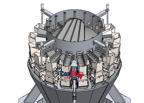 Multihead-Wäger-Verpackungsmaschine für ganze Oliven hackte Oliven-Verpackungssystem Traysealer
