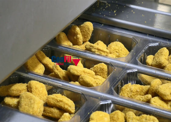 Multihead-Wäger-Verpackungsmaschine für Hühnernugget-Verpackungssystem mit ROMA Thermoforming Packaging