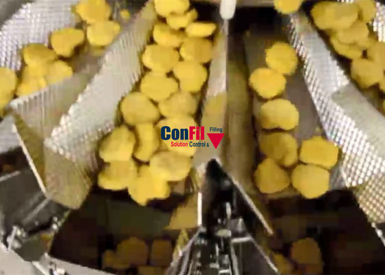 Multihead-Wäger-Verpackungsmaschine für Hühnernugget-Verpackungssystem mit ROMA Thermoforming Packaging