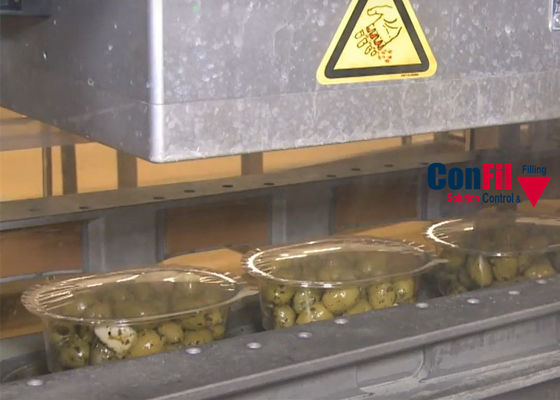Multihead-Wäger-Verpackungsmaschine für ganze Oliven hackte Oliven-Verpackungssystem Traysealer