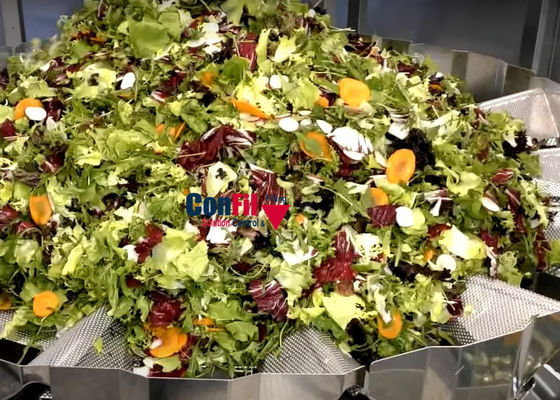 Waage Multihead Multihead-Wäger für Gemüsekopfsalat-Blatt Shap-Salat-Füllungs-Wäger