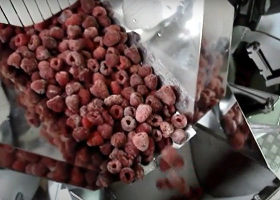 Waage 450kg Multihead für IQF-Erdbeergefrorene Frucht-Füllmaschine