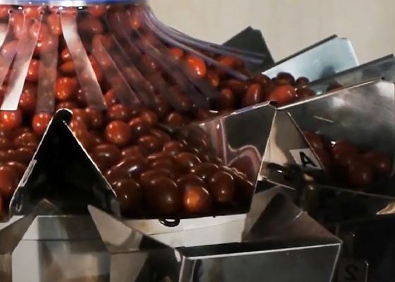 Waage Multihead Multihead-Wäger für IQF Himbeere und Cherry Frozen Food Filling Machine